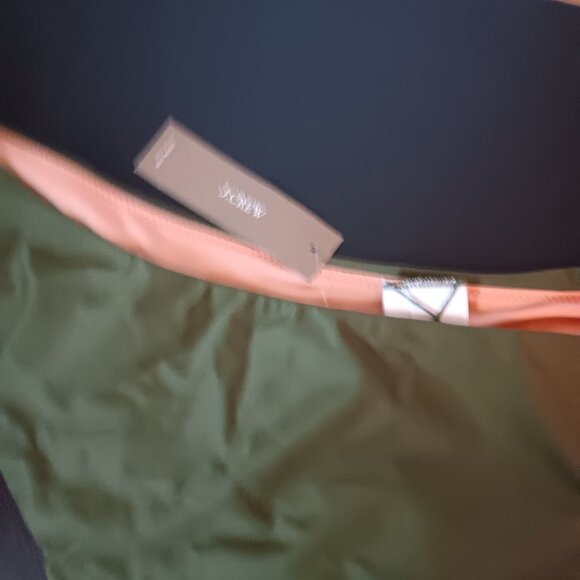 J Crew Women's Curved Waist Cheeky Fit Bikini Bottom Size XXL Green NWT - Picture 4 of 5